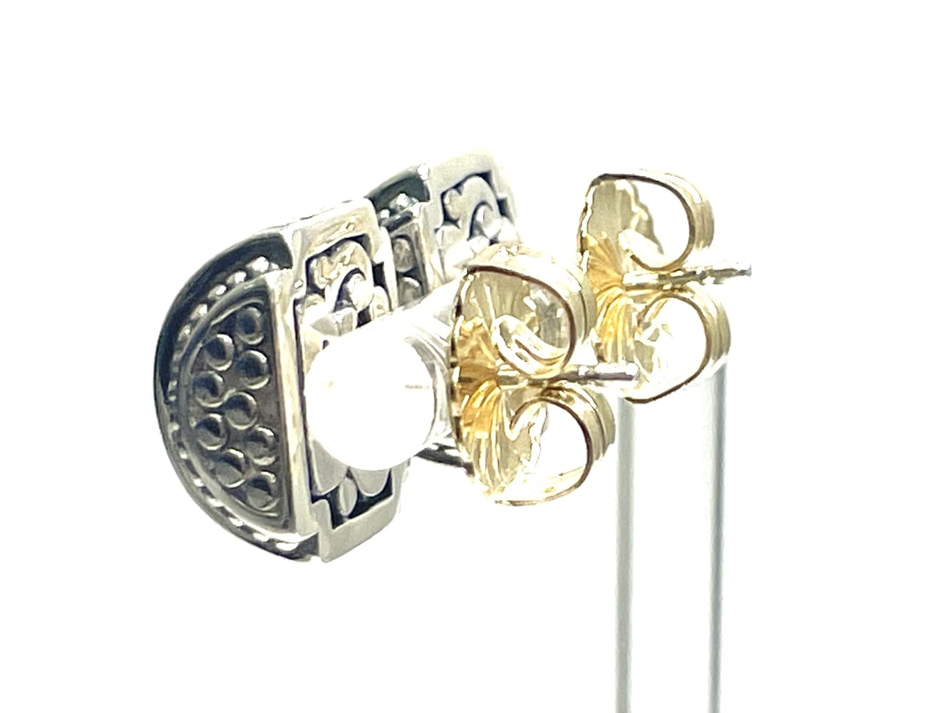 Sophisticated John Hardy Silver Dot Earrings 4