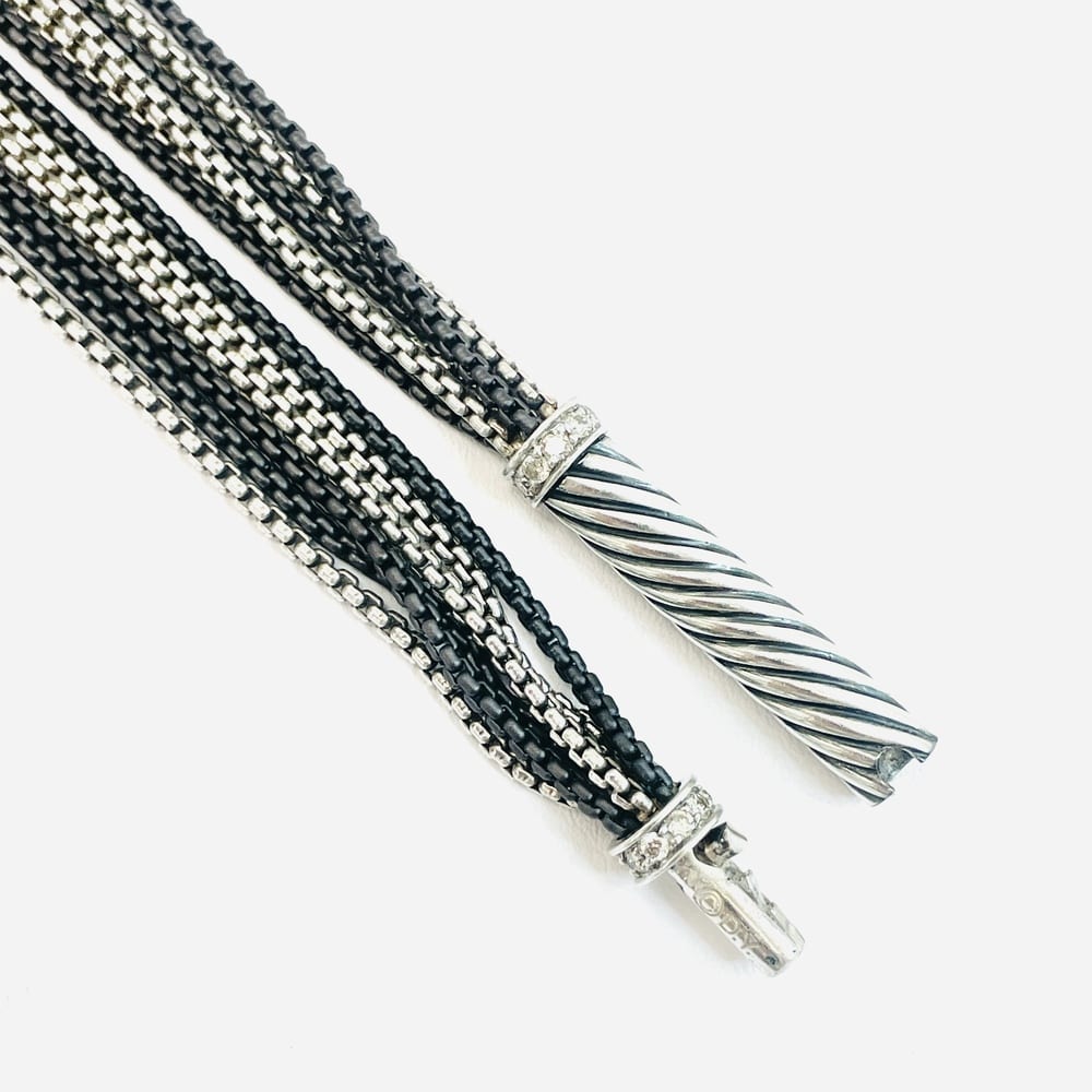 David Yurman Silver Multi-Strand Necklace 1