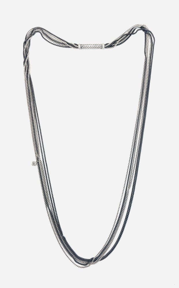 David Yurman Silver Multi-Strand Necklace 2