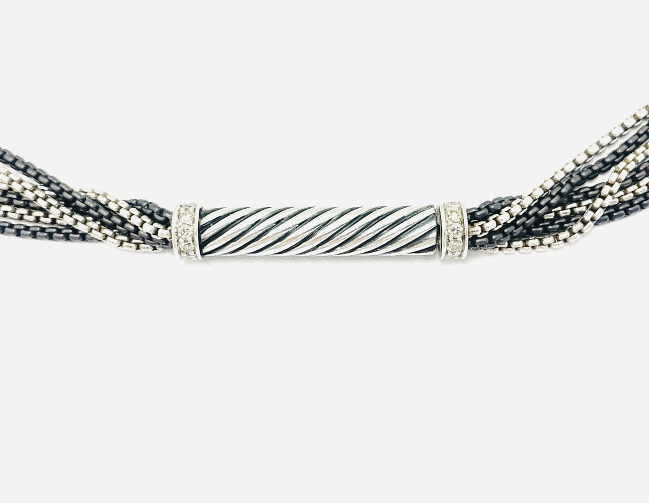 David Yurman Silver Multi-Strand Necklace 3
