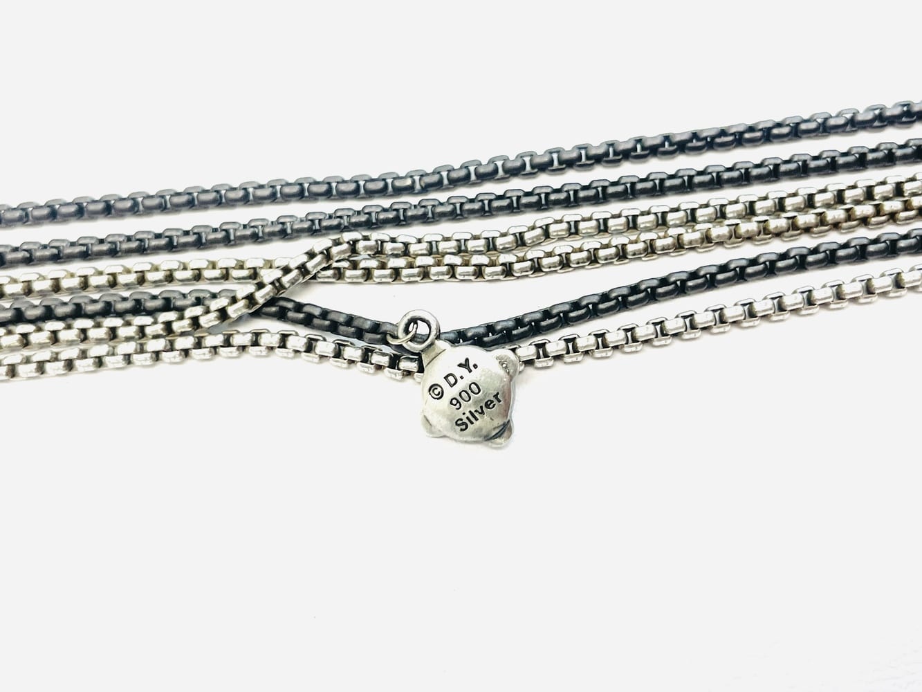 David Yurman Silver Multi-Strand Necklace 5