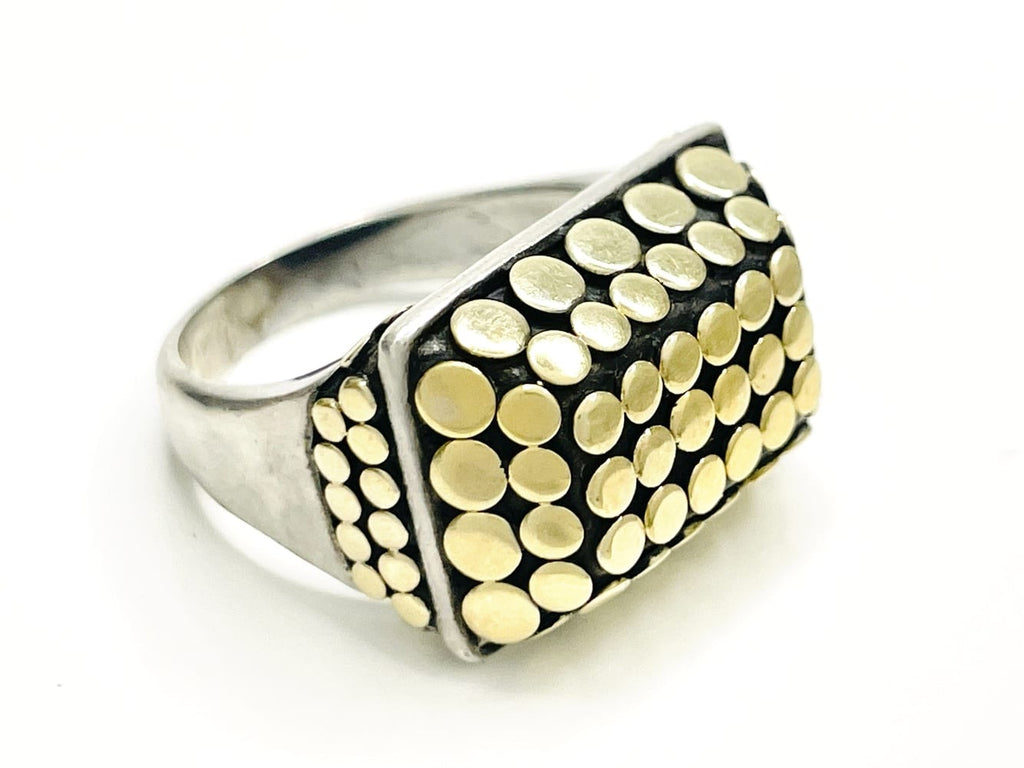 John Hardy Sterling Silver & Gold Ring 2