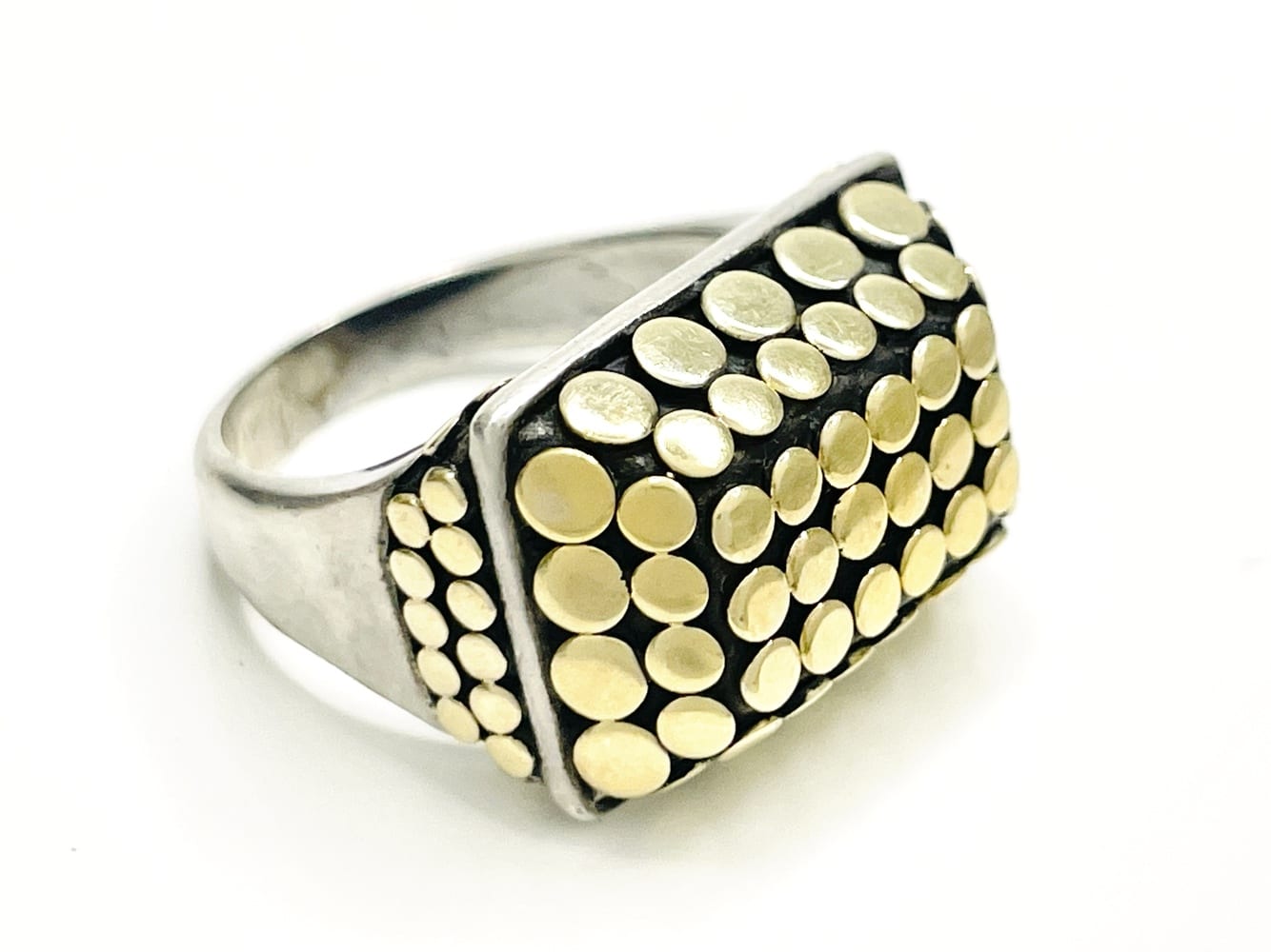 John Hardy Sterling Silver & Gold Ring 2