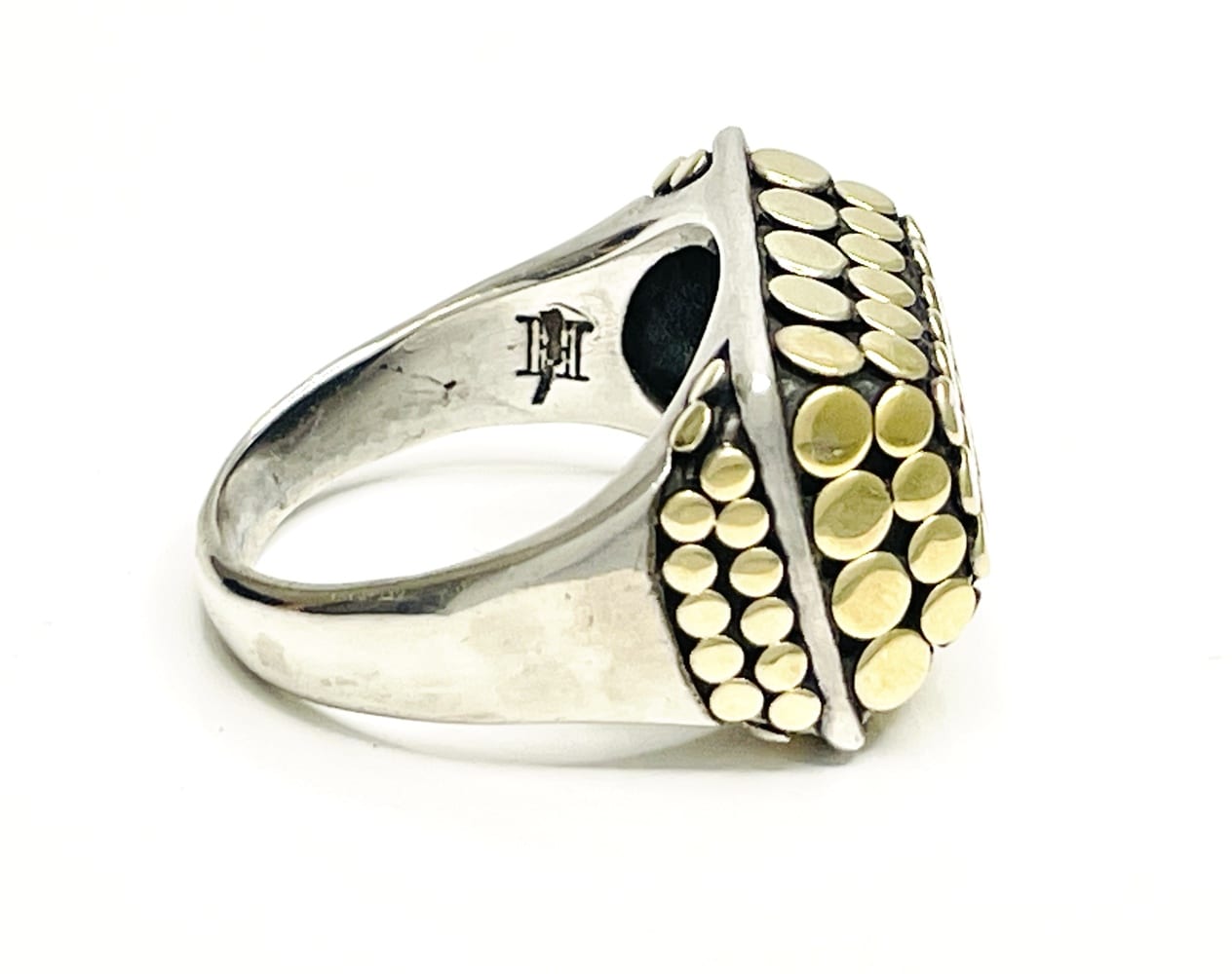 John Hardy Sterling Silver & Gold Ring 3