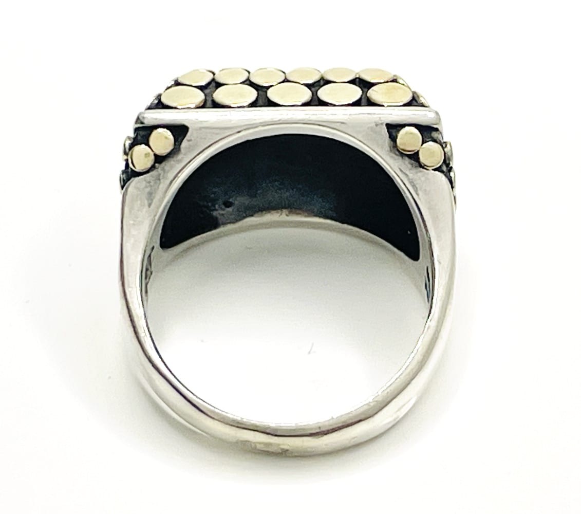 John Hardy Sterling Silver & Gold Ring 4