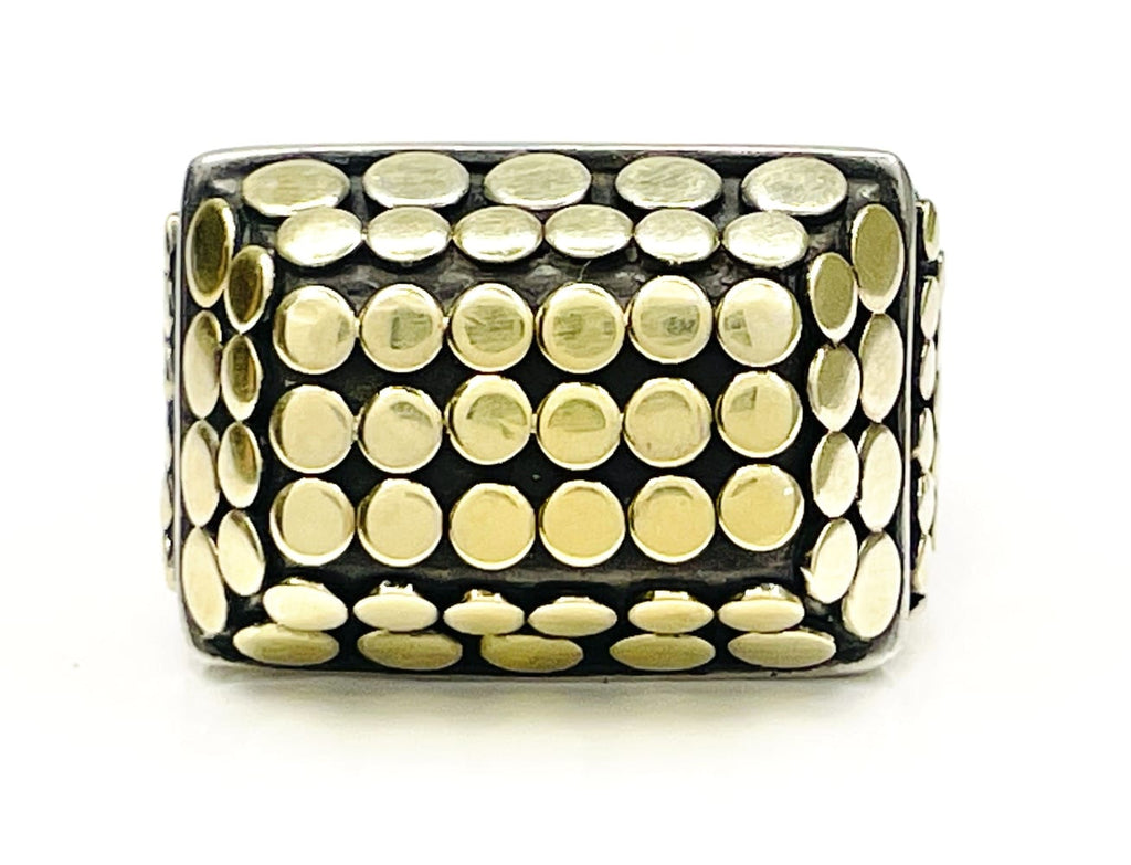 John Hardy Sterling Silver & Gold Ring 7