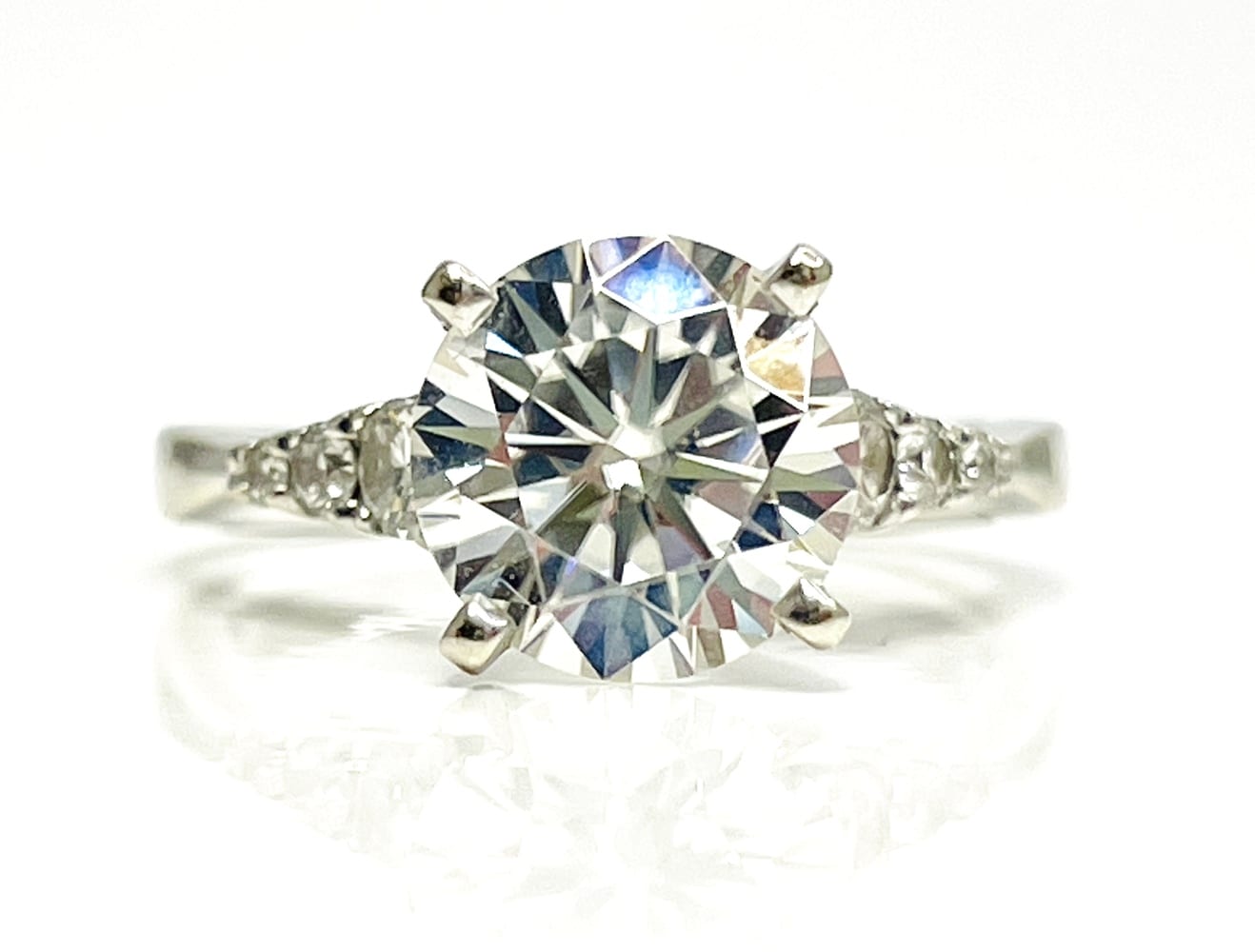 Ethereal Moissanite & Diamond Ring, Size 5 6