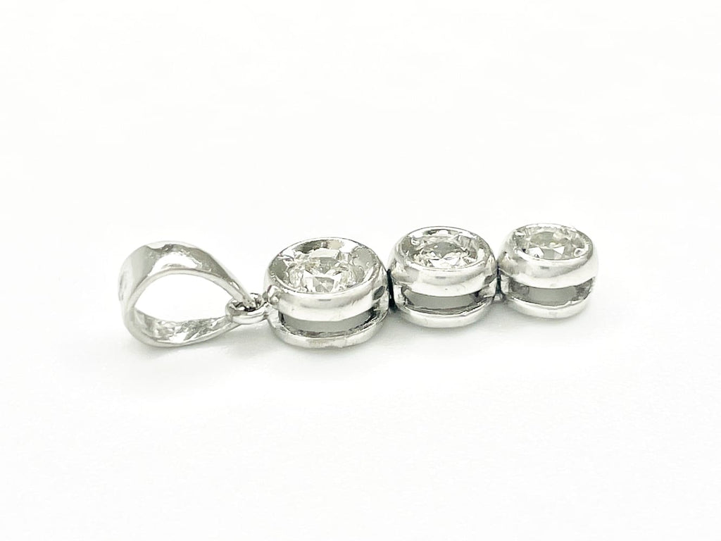 Luminous 3-Stone .50 ctw Diamond Pendant 2