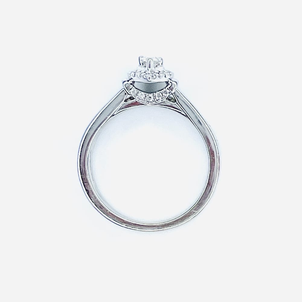 Heart Of Twinkle: 14K White Gold Diamond Ring 4