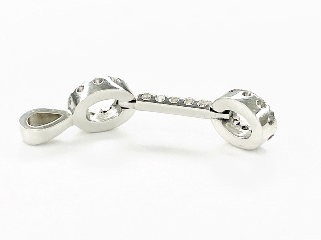 Timeless 18K White Gold Diamond Pendant 3