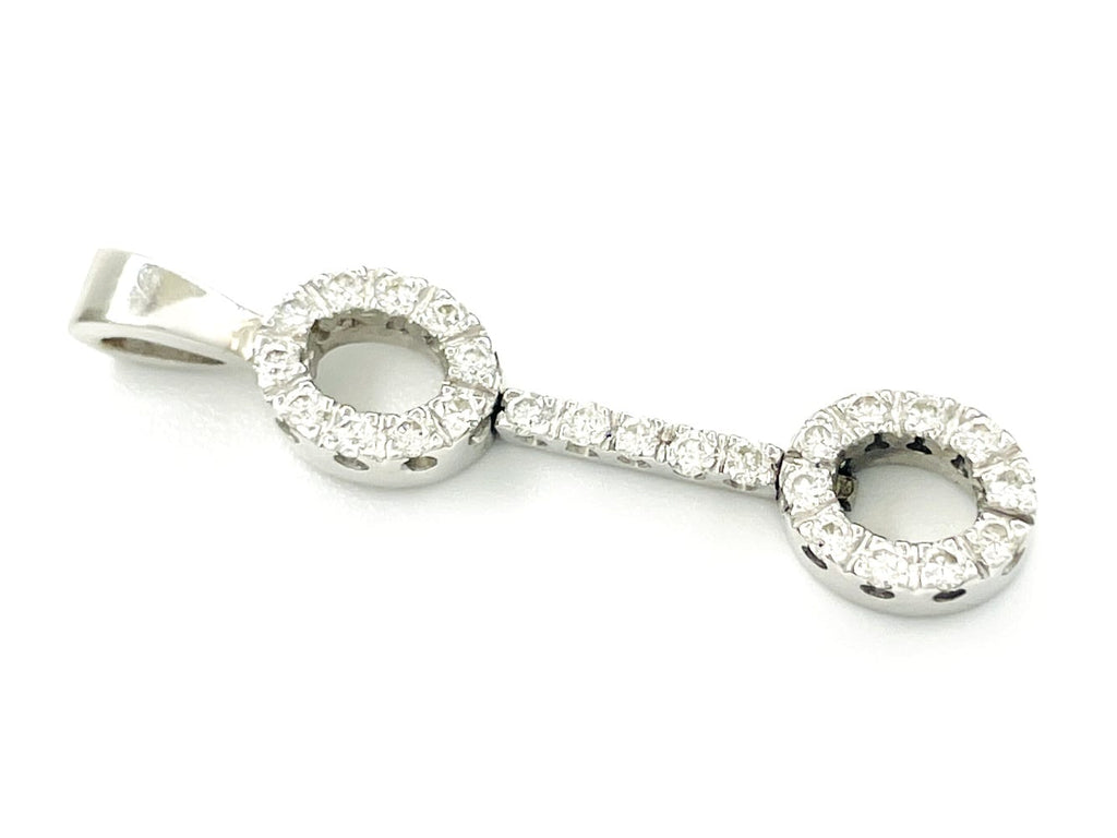 Timeless 18K White Gold Diamond Pendant 4