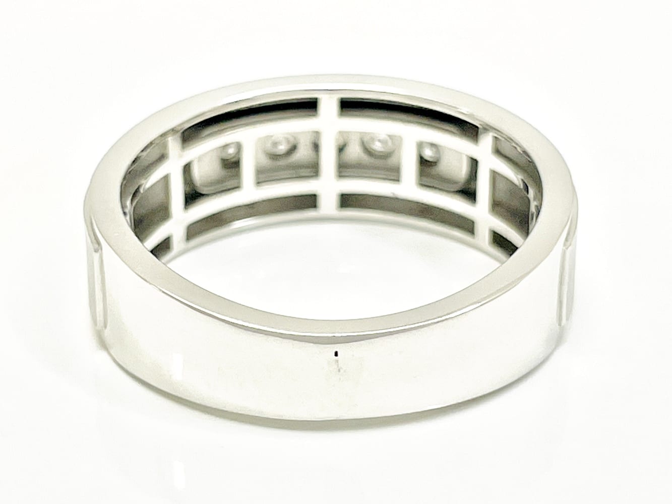 10K White Gold Men's Diamond Ring 3