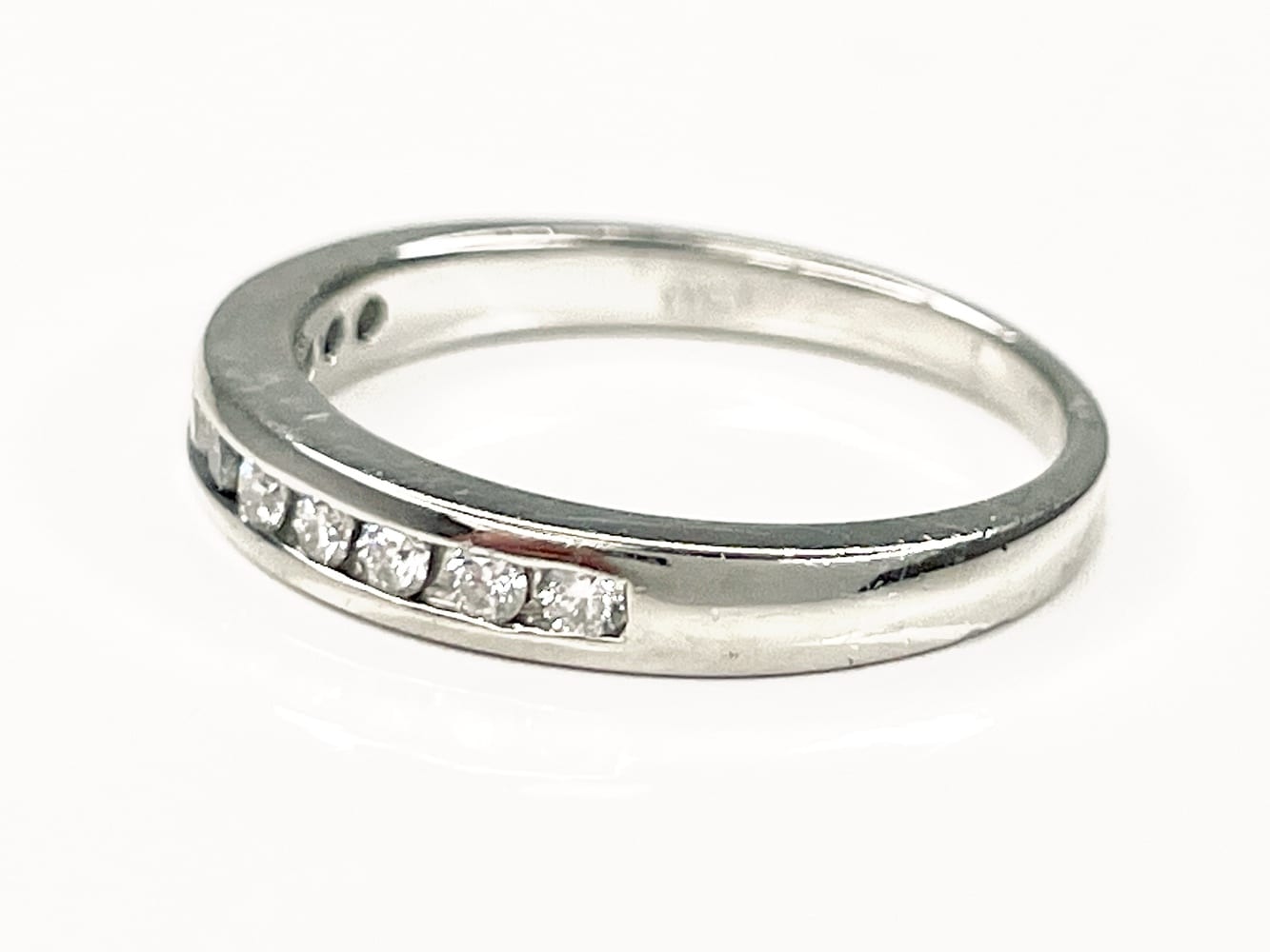 Radiant Platinum Diamond Ring Size 5.5 2