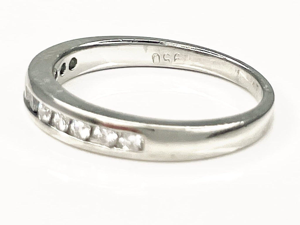 Radiant Platinum Diamond Ring Size 5.5 4