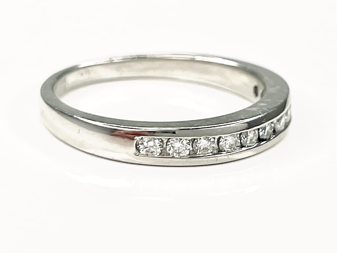 Radiant Platinum Diamond Ring Size 5.5 5