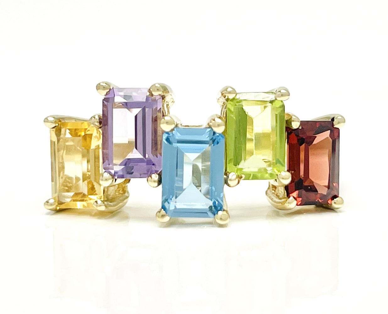 14K Gold Multi-Gemstone Ring 1