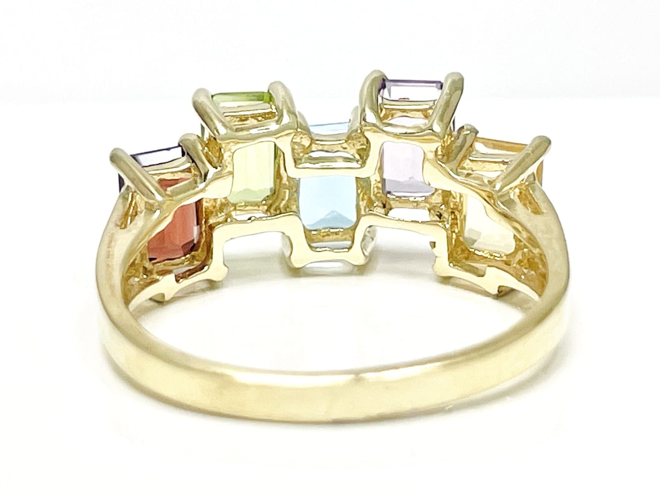 14K Gold Multi-Gemstone Ring 5