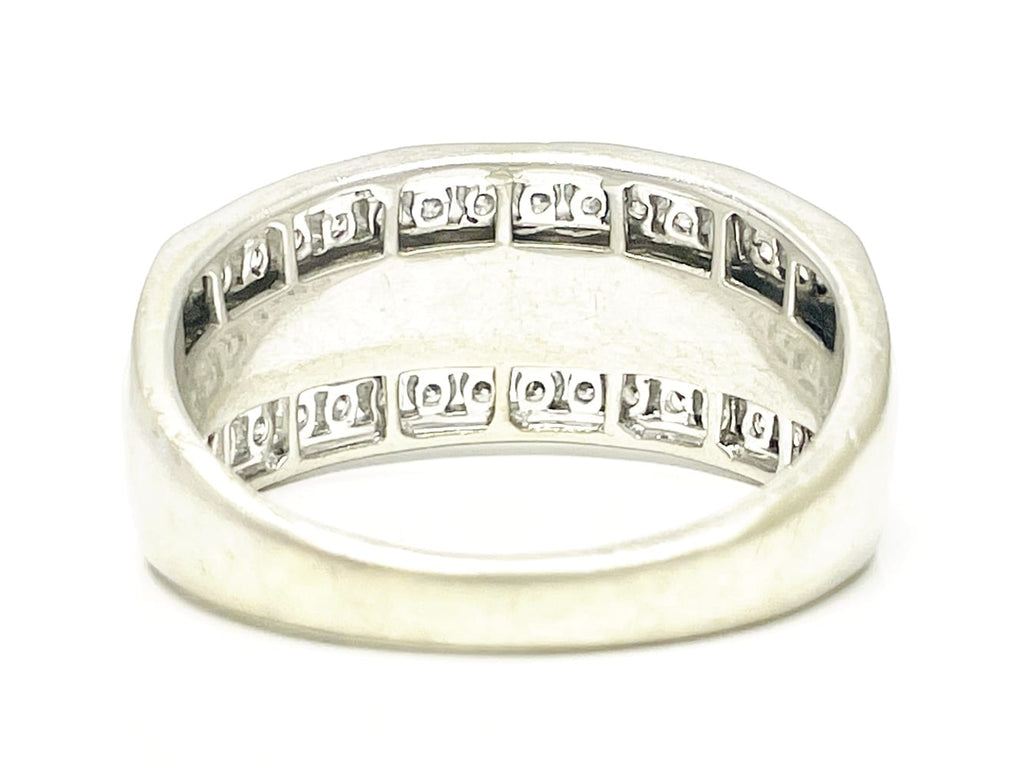 10K White Gold Men's Diamond Ring 5