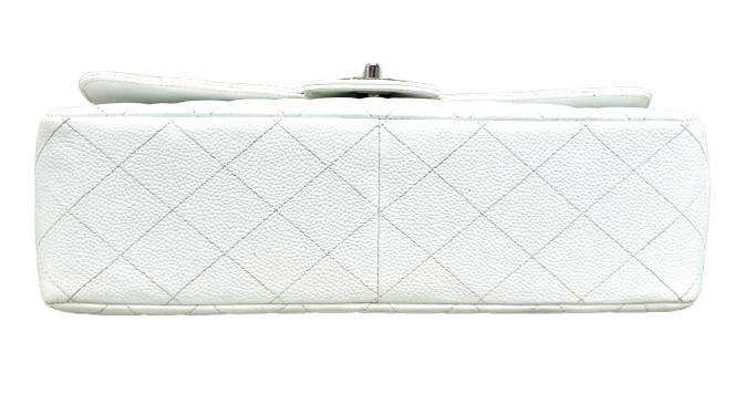 Chanel Jumbo Caviar Classic Flap White 8