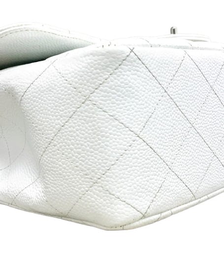 Chanel Jumbo Caviar Classic Flap White 15