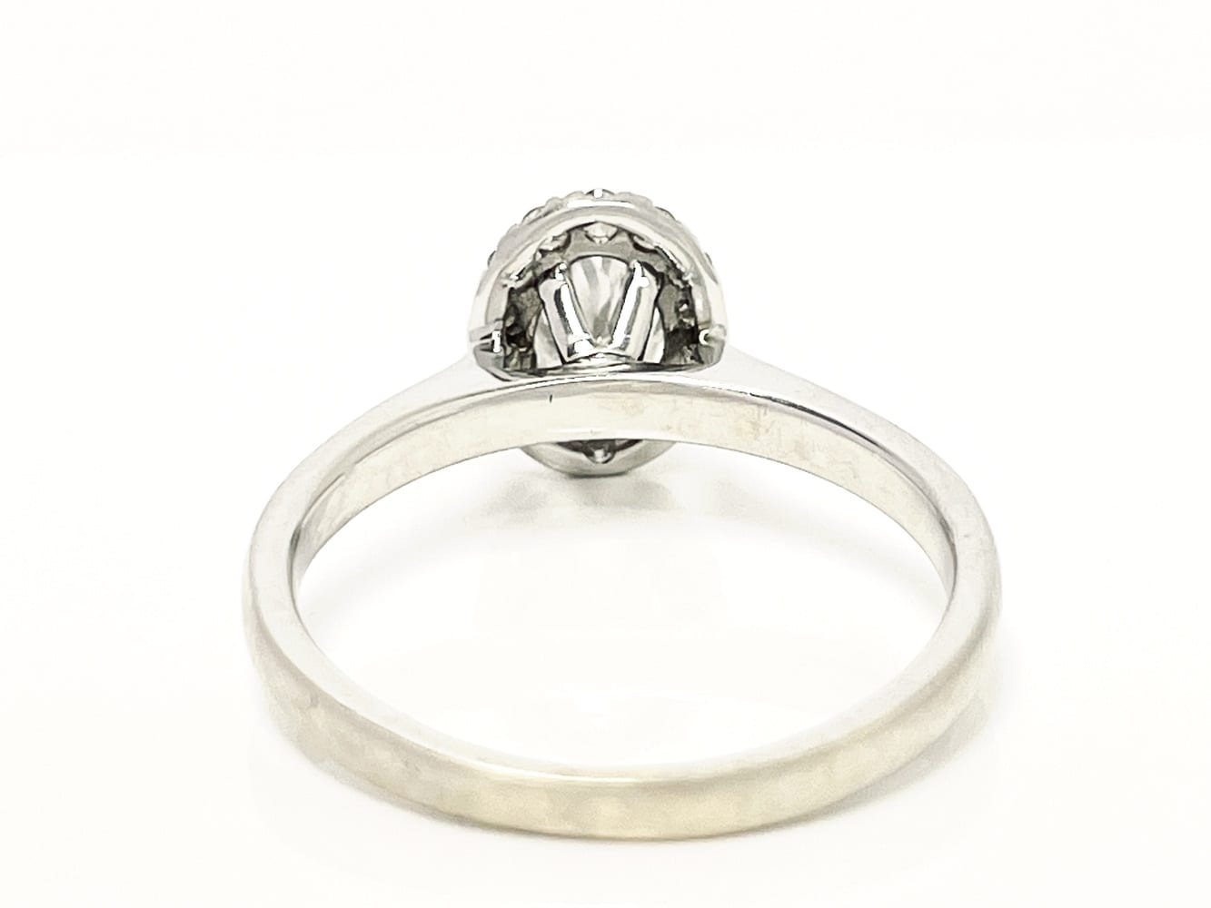 14K White Gold Diamond Halo Ring 3
