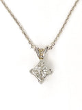 14K White Gold Diamond Necklace 4