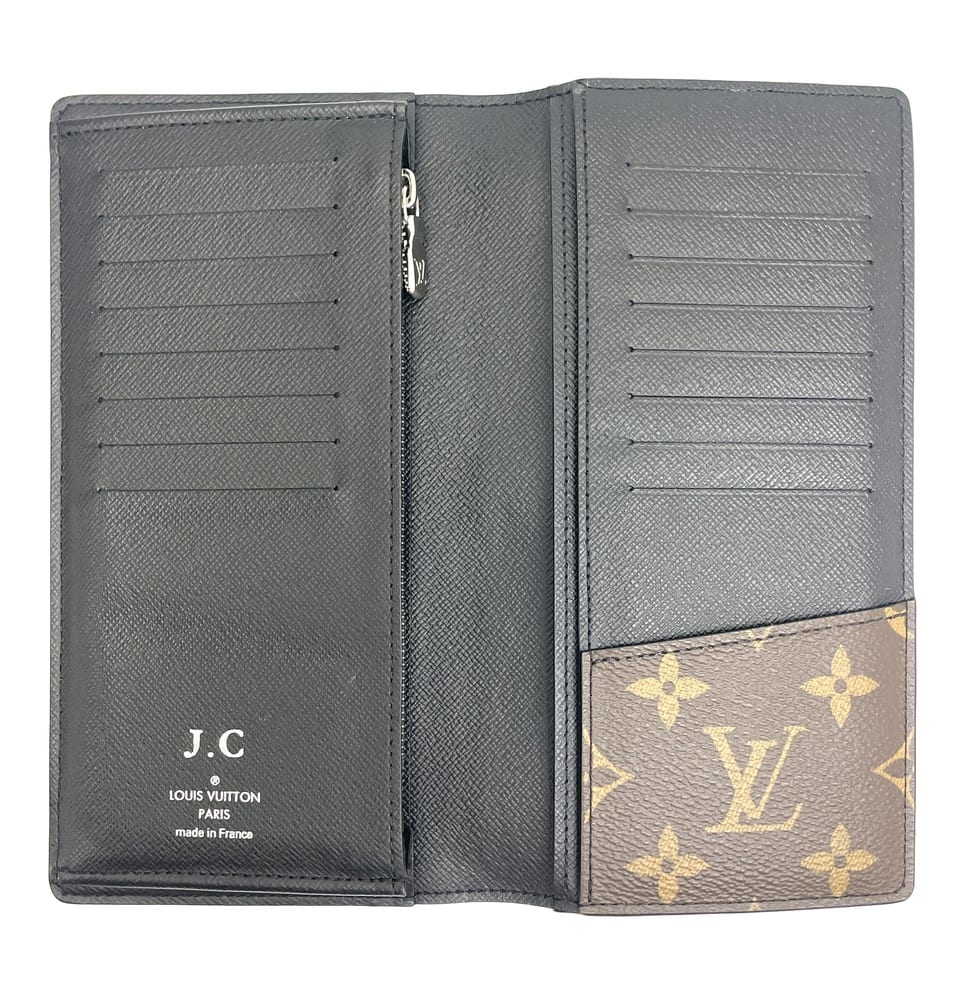 Louis Vuitton Brazza Wallet in Monogram Macassar 5