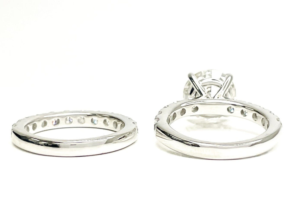 14K White Gold Diamond Wedding Set 6