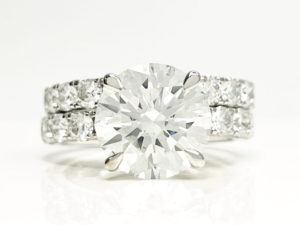 14K White Gold Diamond Wedding Set 8