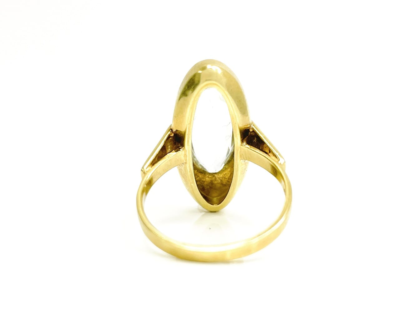 14K Yellow Gold Blue Topaz Ring 4