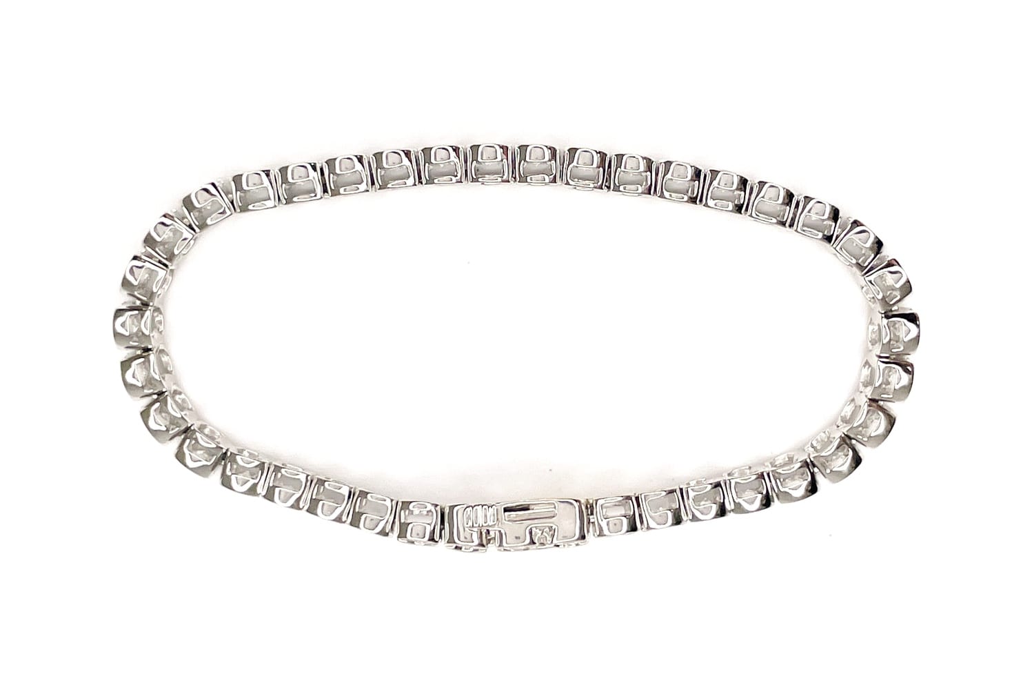 18K White Gold Diamond Tennis Bracelet 4