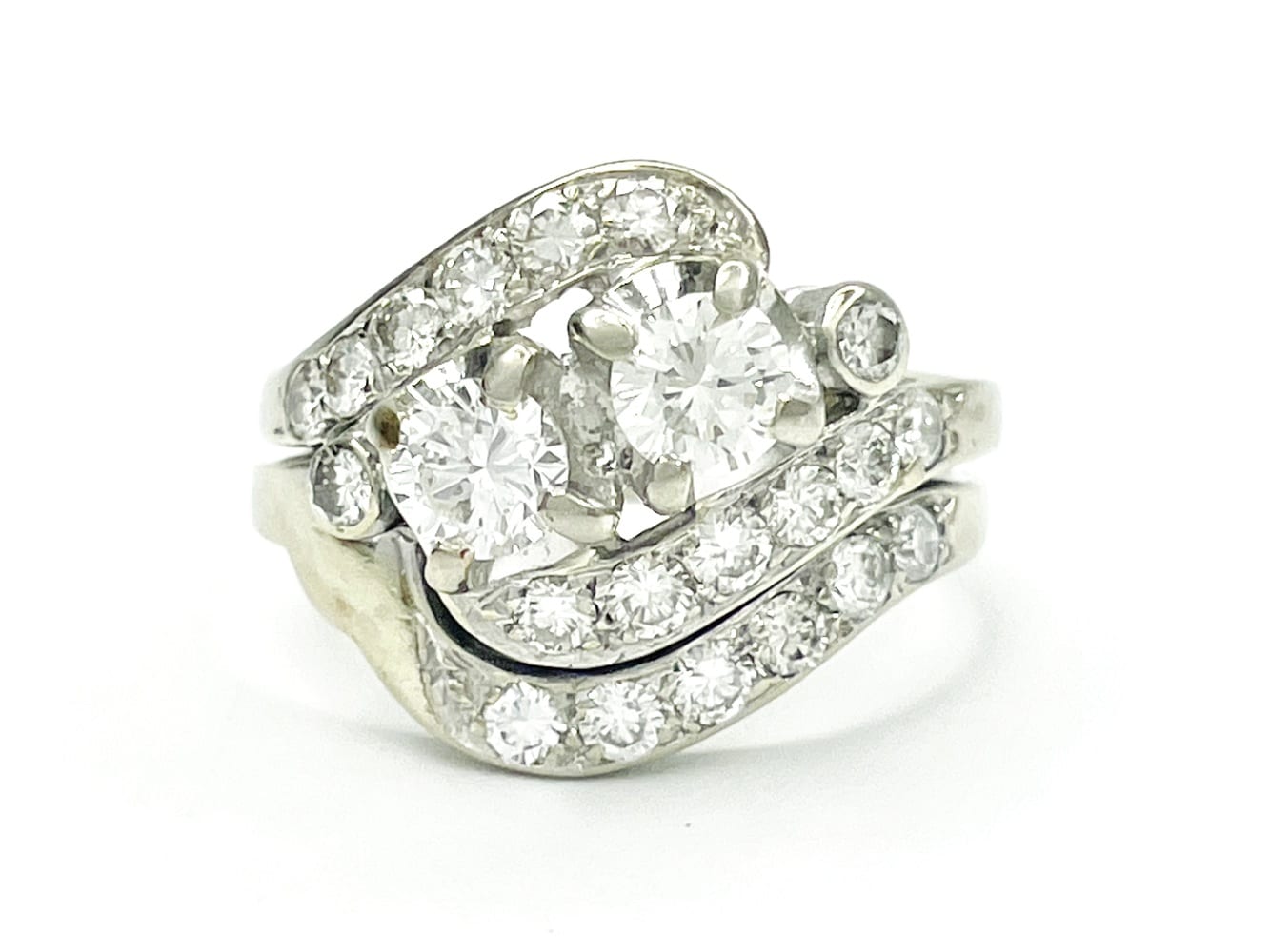 14K White Gold Diamond Ring - 1.40 CTW 1