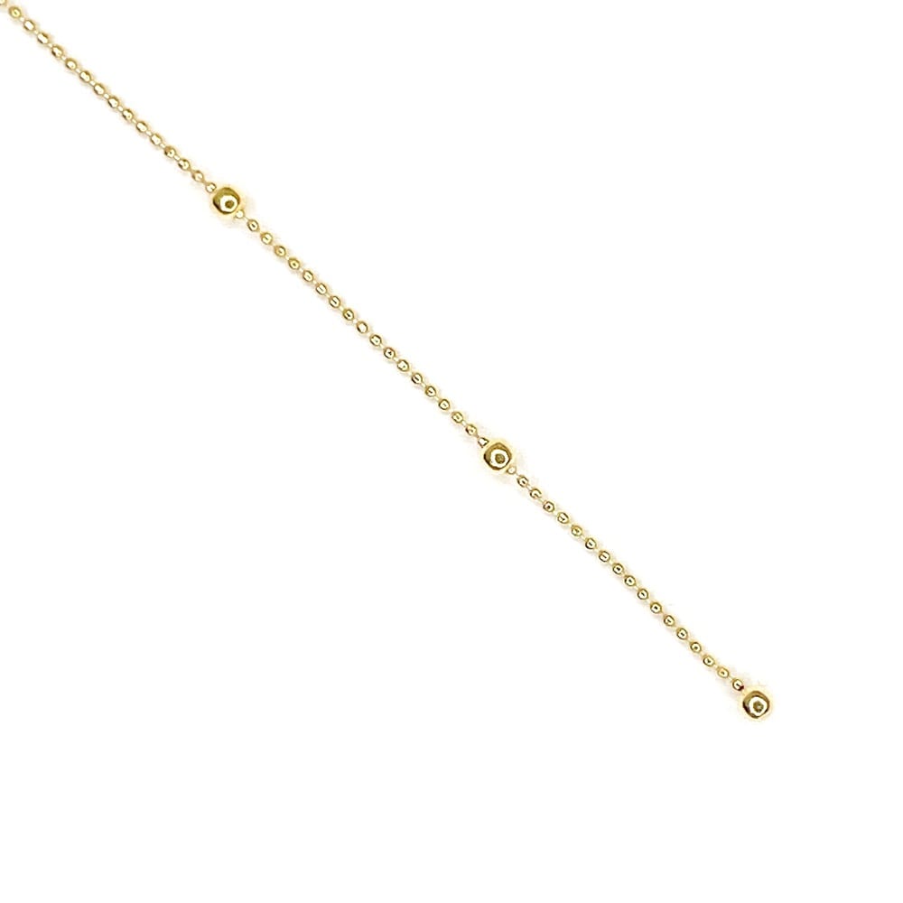 10K Yellow Gold Lariat Y Necklace 1