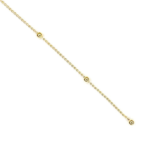 10K Yellow Gold Lariat Y Necklace 1