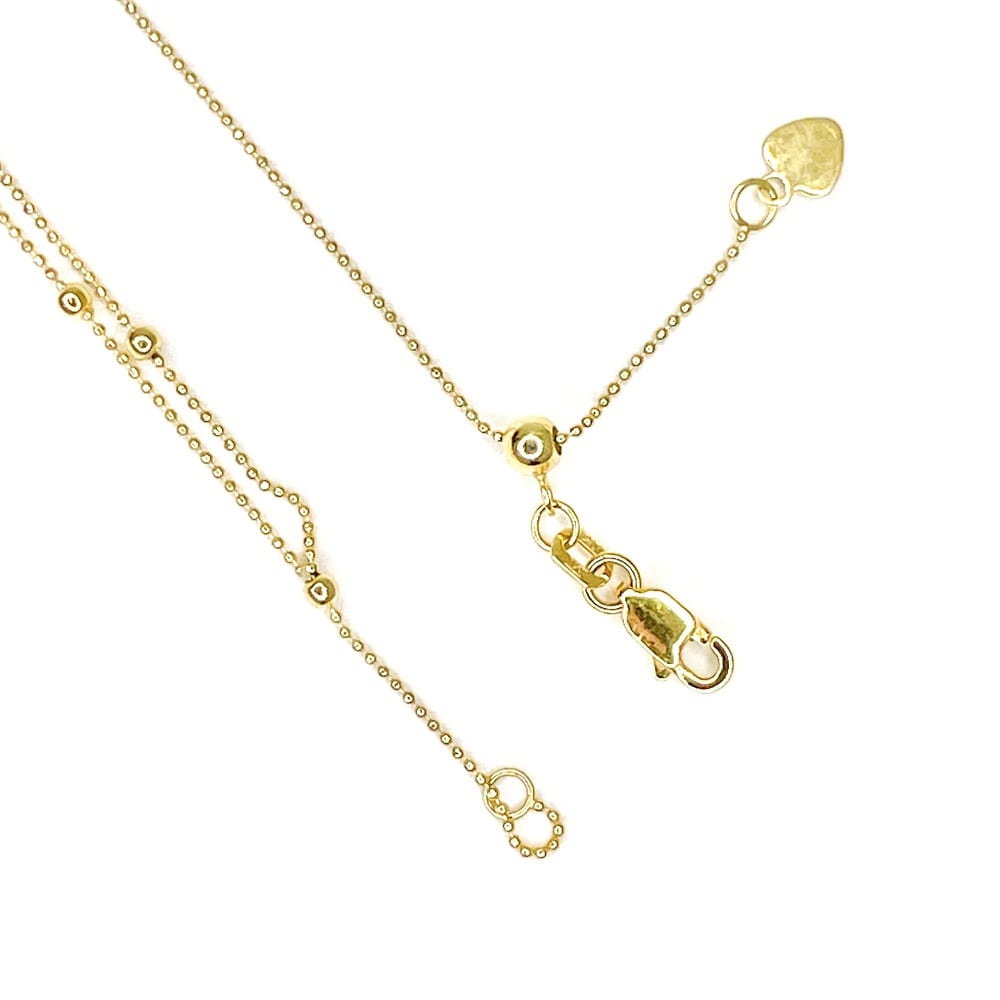 10K Yellow Gold Lariat Y Necklace 4