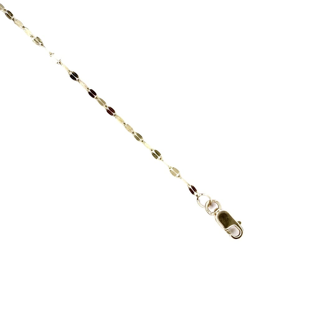 10K Yellow Gold Mirror Chain Necklace 1