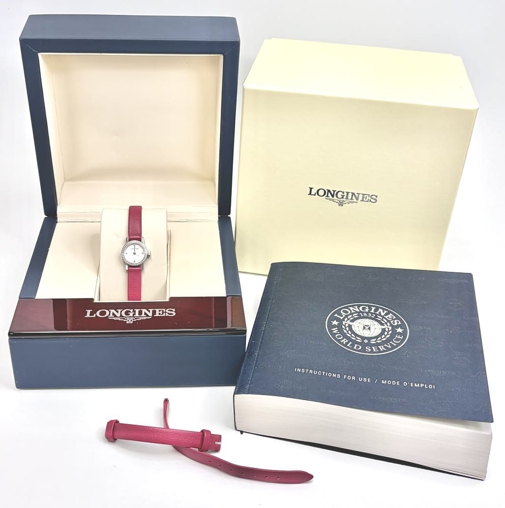 Longines Mini Red Diamond Quartz Watch 4
