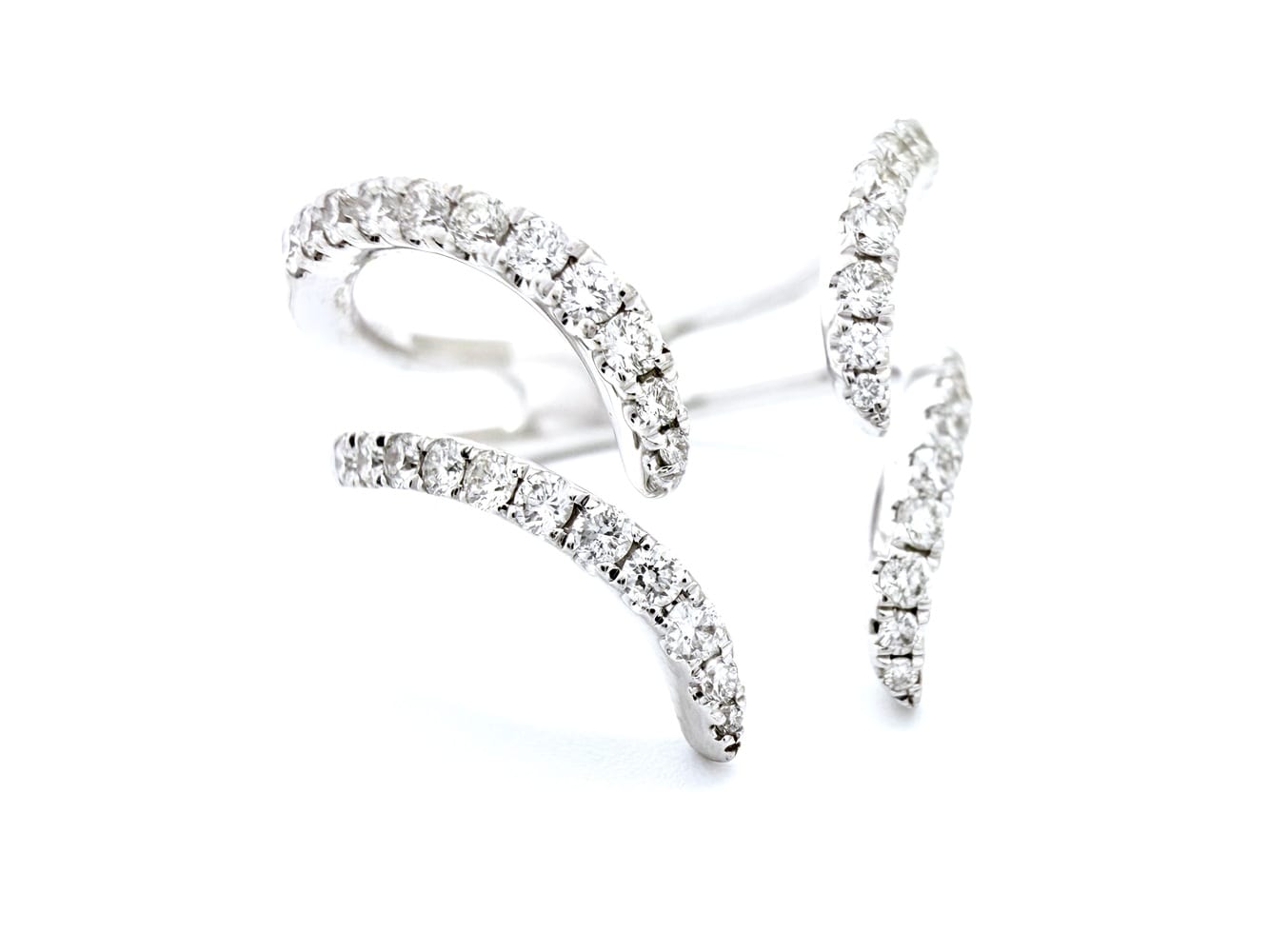 14K White Gold Diamond Ring 0.66 CTW 2