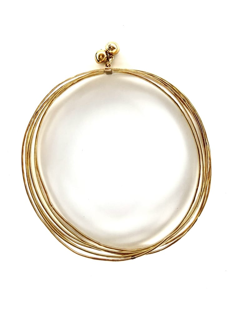 14K Yellow Gold 7-Day Connected Bangle 4