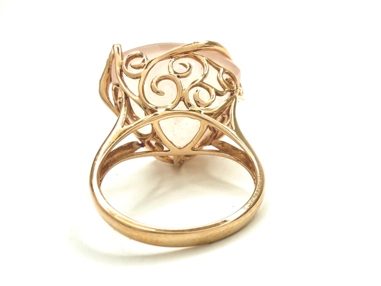 Effy Rose Quartz & Diamond Ring 5